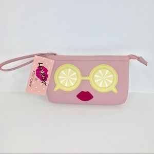 Betsey Johnson Lemon Eyes Wristlet NWT